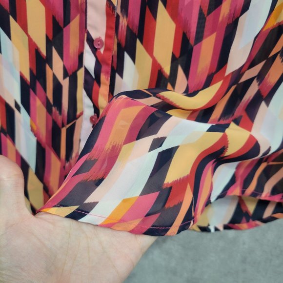 Liz Claiborne Soft Lightweight Sleeveless Button Down 2X - Picture 4 of 10